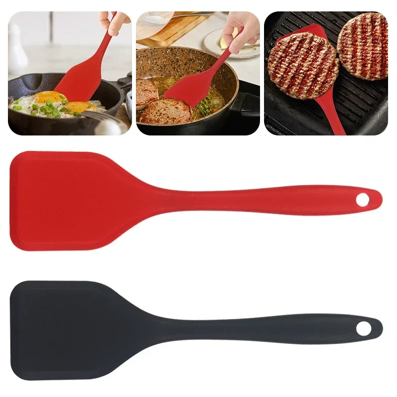 Offset Spatula Set - Espátula ranurada fina de silicona para
