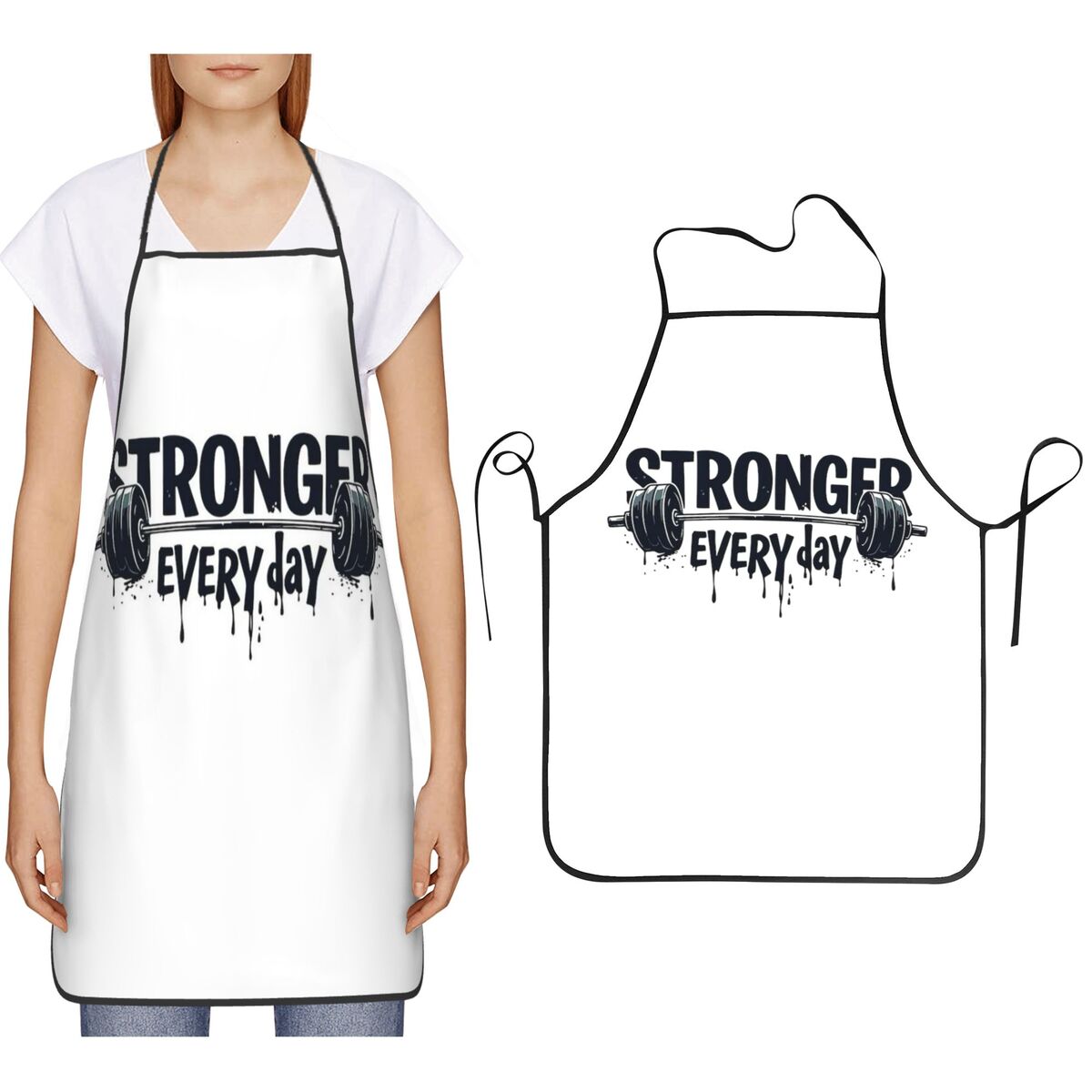 Kitchen Baking Quotes - Delantal con Frases Motivadoras para Gimnasio,