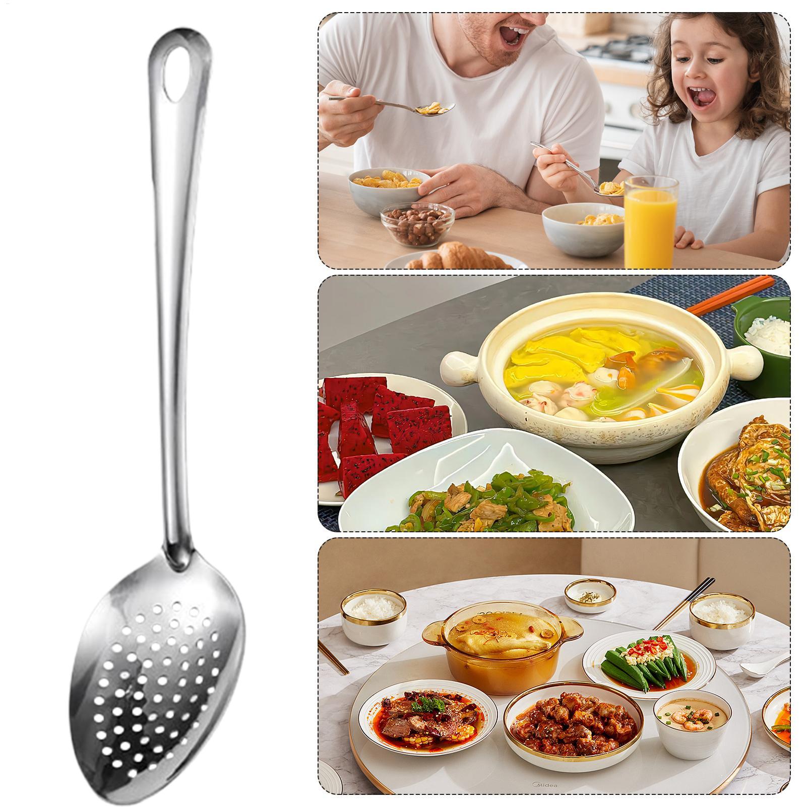Offset Spatula Set - Cuchara ranurada de acero inoxidable, utensilio