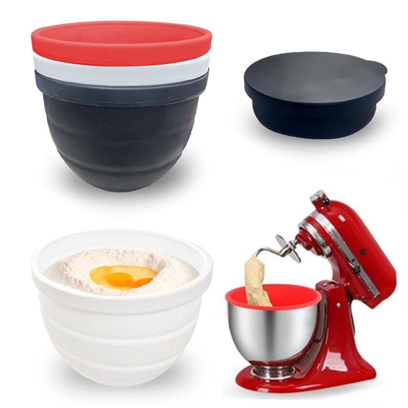 Kitchen Aid Baking Lid - Tazón de Silicona Plegable con Tapa