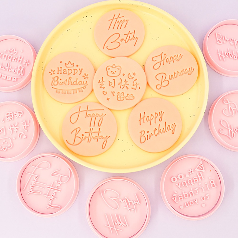 Kitchen Baking Products - Cortadores de Galletas de Feliz Cumpleaños,