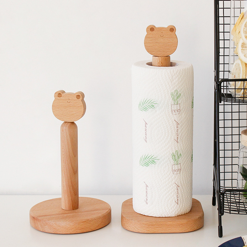 Kitchen Baking Paper Holder - Soporte de pañuelos de madera maciza