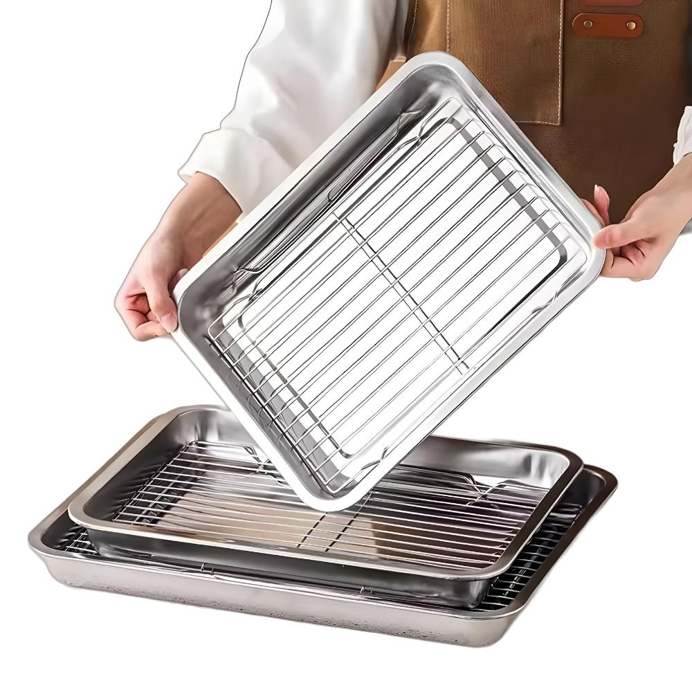 Kitchen Baking Tray Rack - Bandeja de Horno Portátil Antiadherente de
