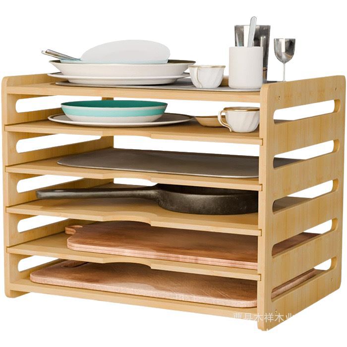 Kitchen Cabinet Baking Sheet Organizer - Estante de almacenamiento de cocina de