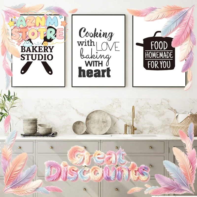 Kitchen Baking Quotes - Impresiones y pósteres de arte mural