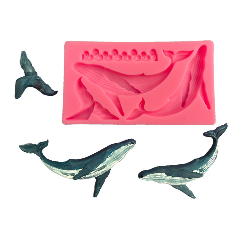 Kitchen Baking Products - Molde de silicona de ballena DIY,
