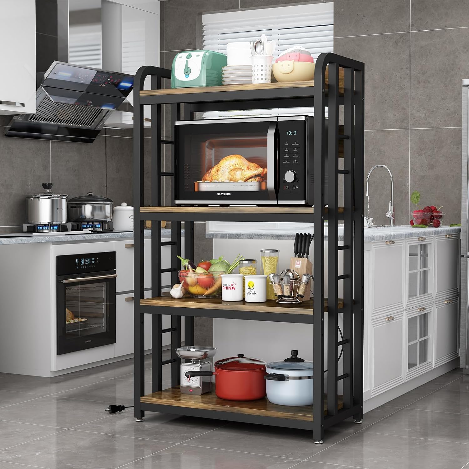 Estante de Cocina de 4 Niveles - Kitchen Baker reseña y precio