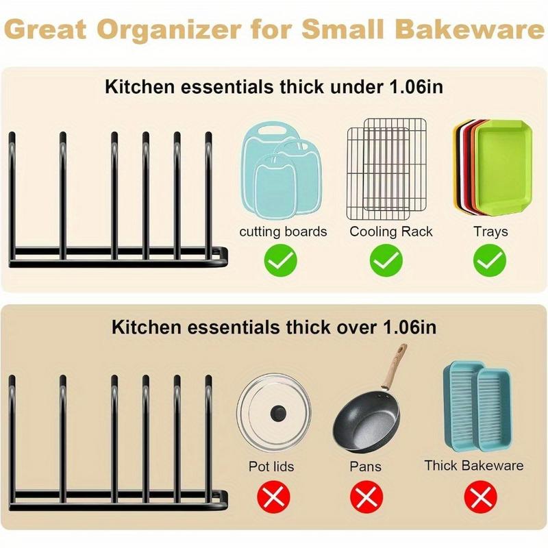 Organizador de tablas de corta - Kitchen Cabinet Baking Sheet Organizer reseña y precio