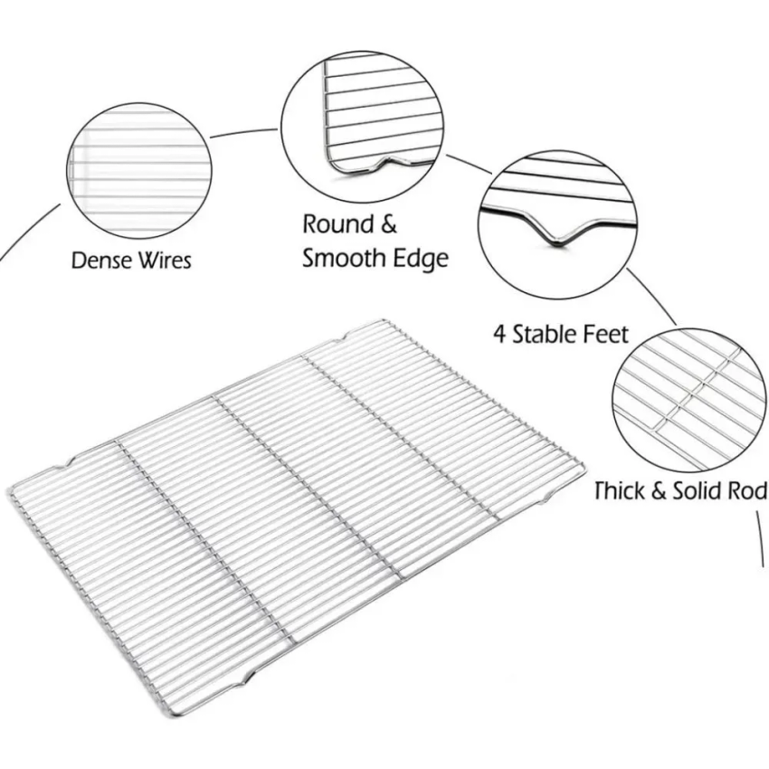 Juego de bandejas para hornear - Kitchen Baking Tray Rack reseña y precio