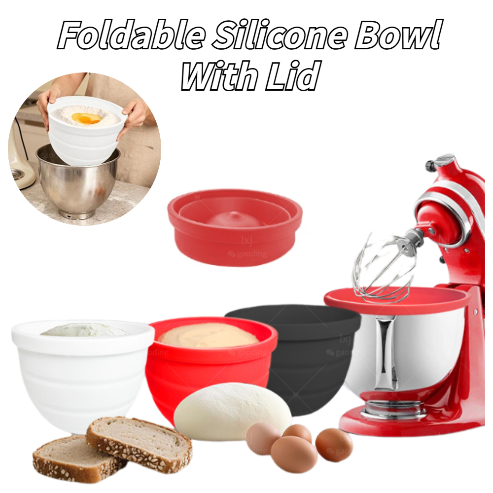 Tazón de Silicona Plegable con - Kitchen Aid Baking Lid reseña y precio