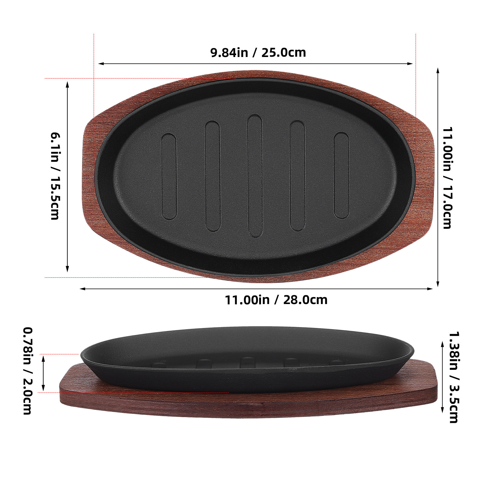 1 Juego de Platos de Hierro pa - Kitchen Essentials Baking Tray reseña y precio