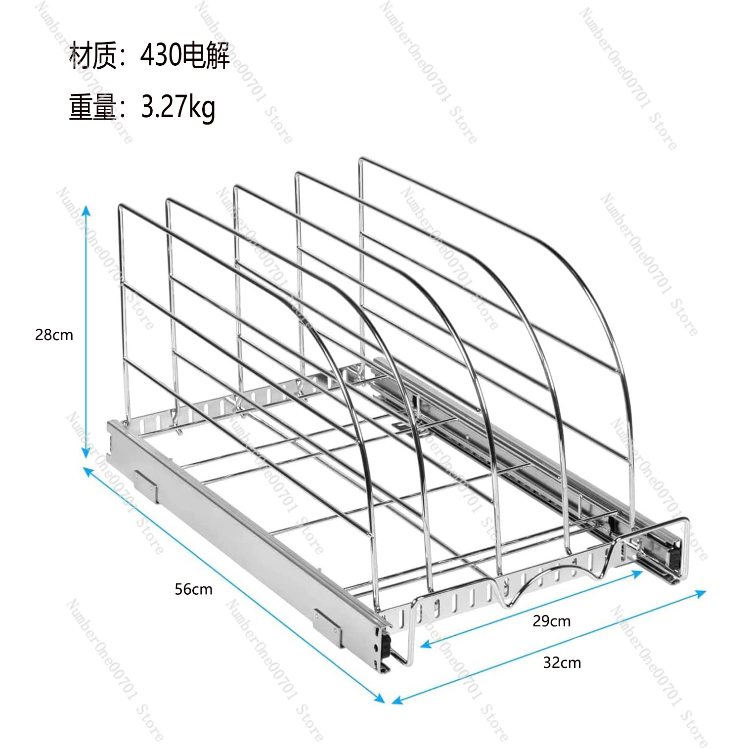 Organizador de Gabinete de Coc - Kitchen Cabinet Baking Sheet Organizer reseña y precio