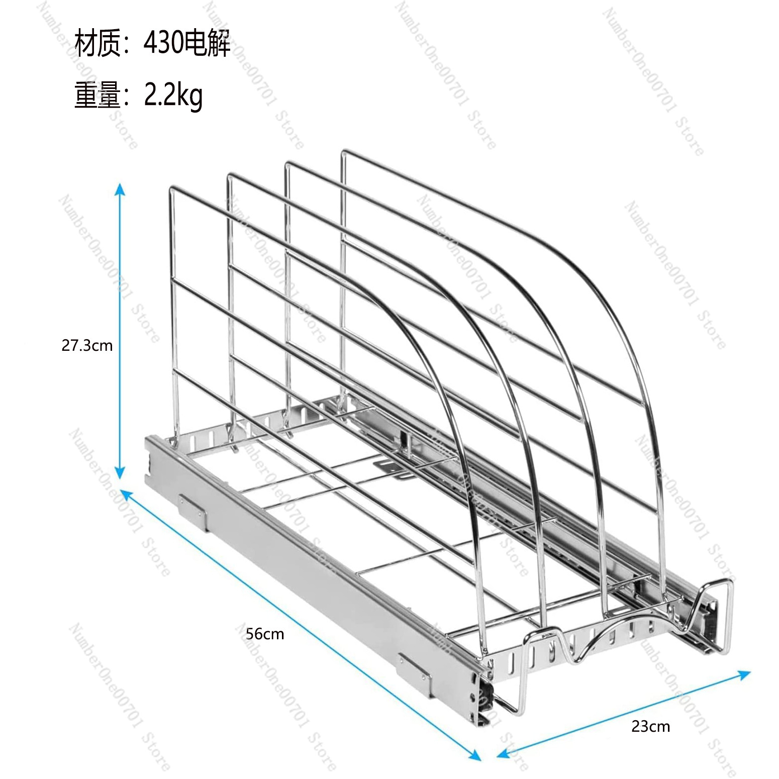 Organizador de Gabinete de Coc - Kitchen Cabinet Baking Sheet Organizer reseña y precio