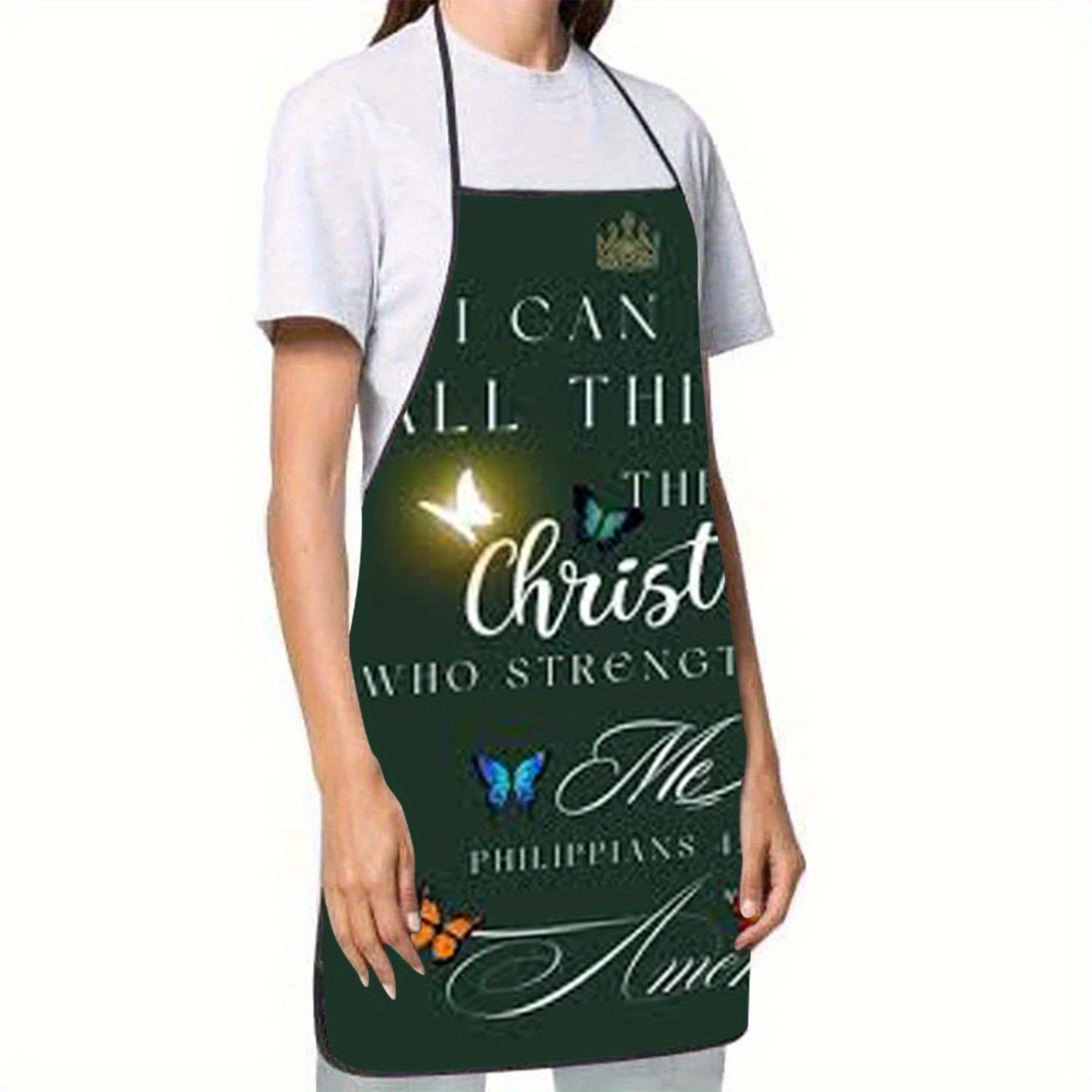Delantal cristiano con filipan - Kitchen Baking Quotes reseña y precio