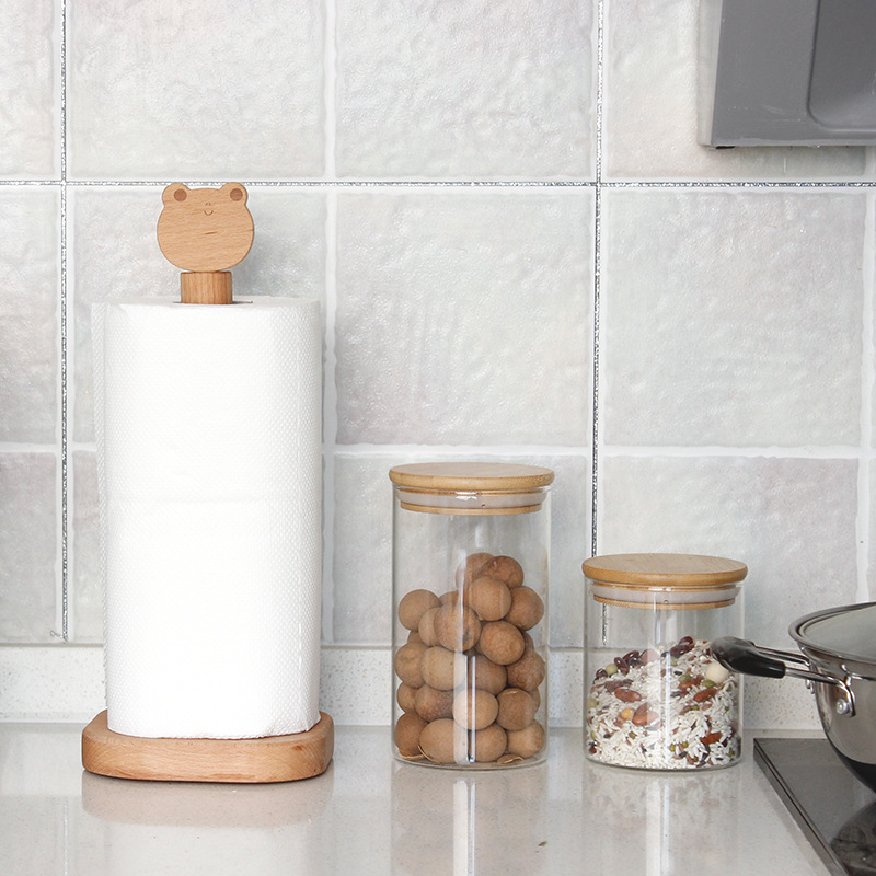 Soporte de pañuelos de madera  - Kitchen Baking Paper Holder reseña y precio