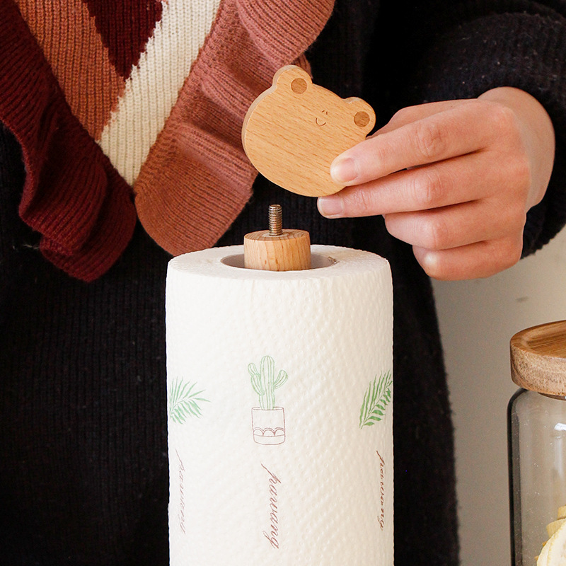 Soporte de pañuelos de madera  - Kitchen Baking Paper Holder reseña y precio