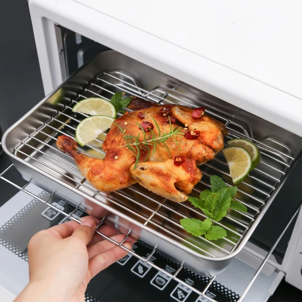 Bandeja de horno cuadrada port - Kitchen Baking Tray Rack reseña y precio