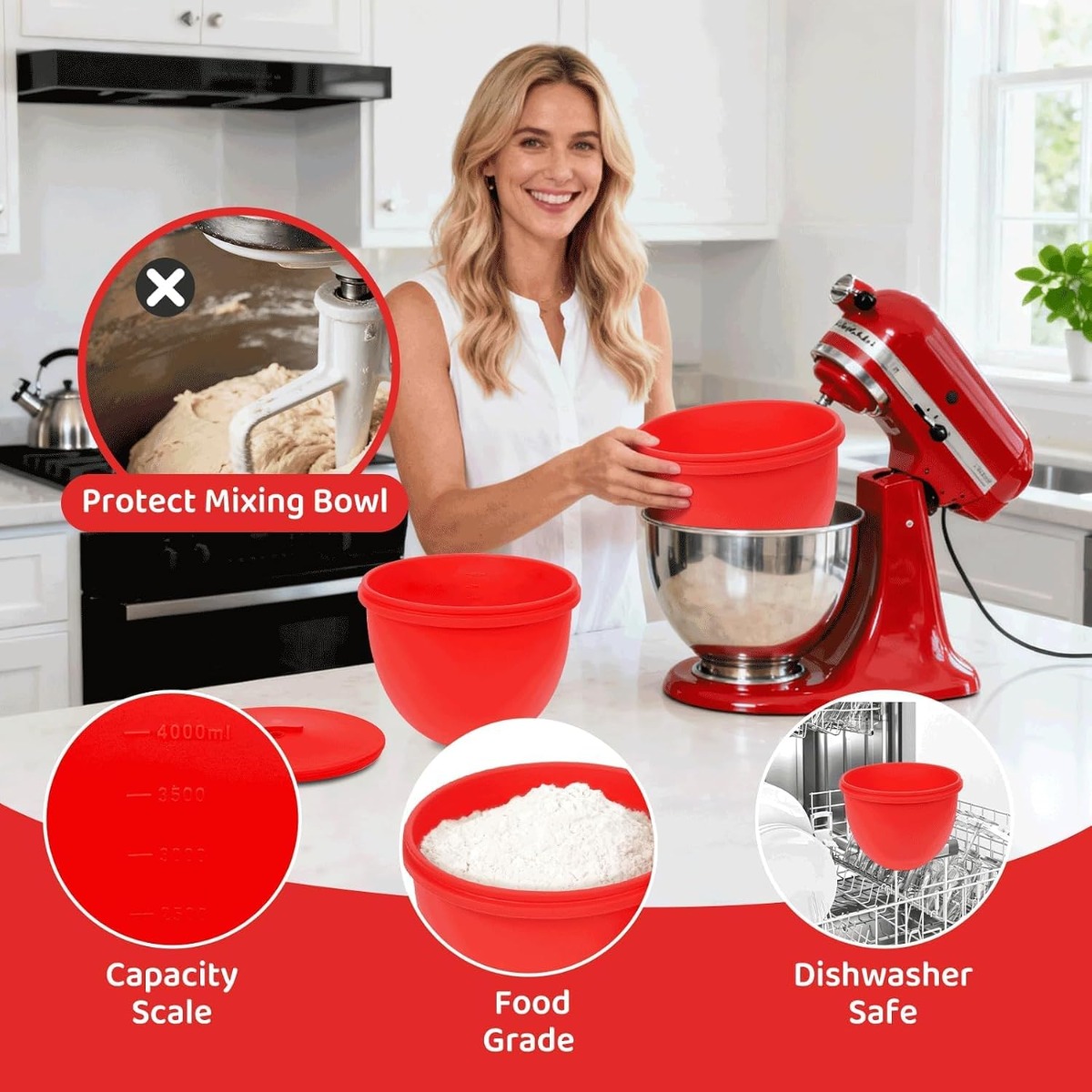 Revestimiento de silicona para - Kitchen Aid Baking Lid reseña y precio