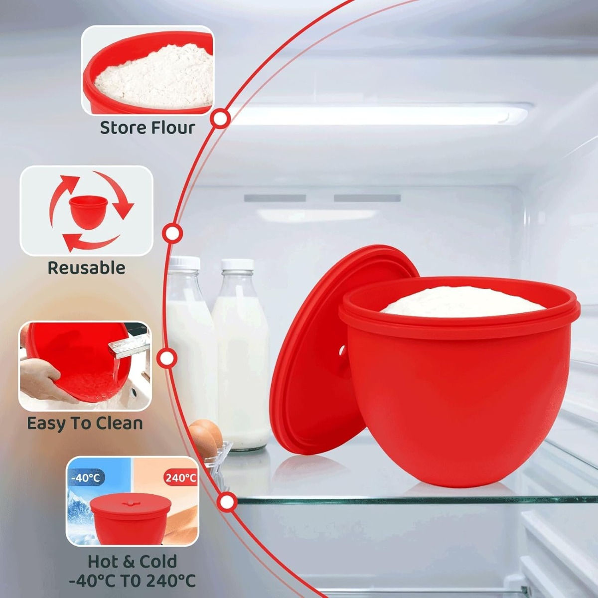 Revestimiento de silicona para - Kitchen Aid Baking Lid reseña y precio
