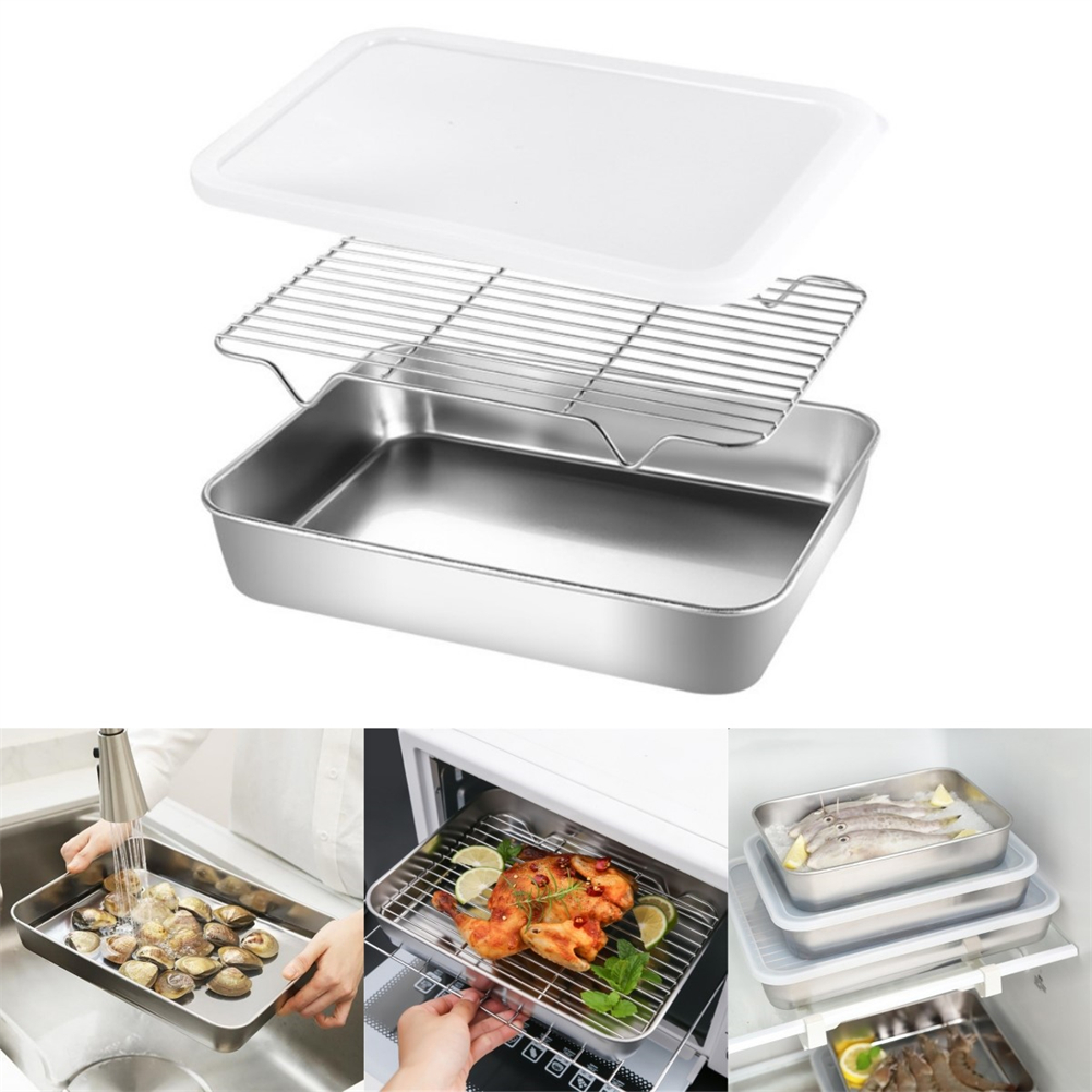 Bandeja para hornear de acero  - Kitchen Baking Tray Rack reseña y precio