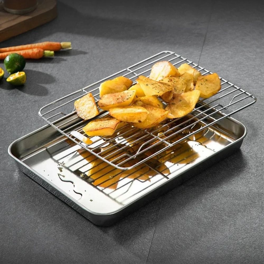 Bandeja de Horno Portátil Anti - Kitchen Baking Tray Rack reseña y precio