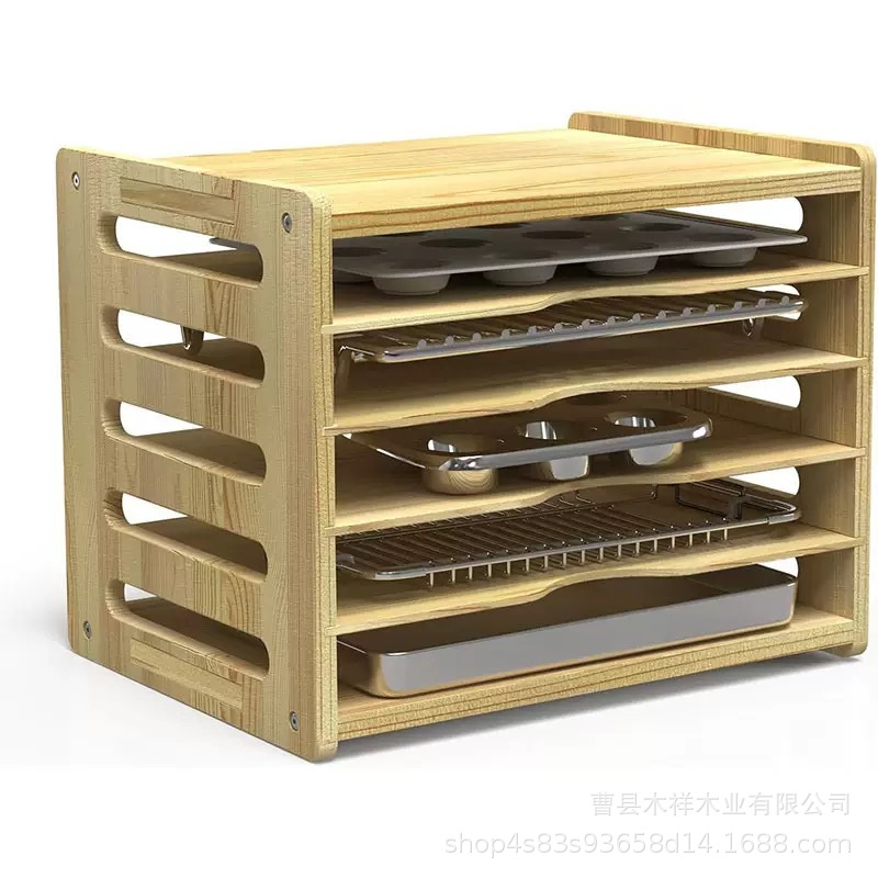 Estante de almacenamiento de c - Kitchen Cabinet Baking Sheet Organizer reseña y precio