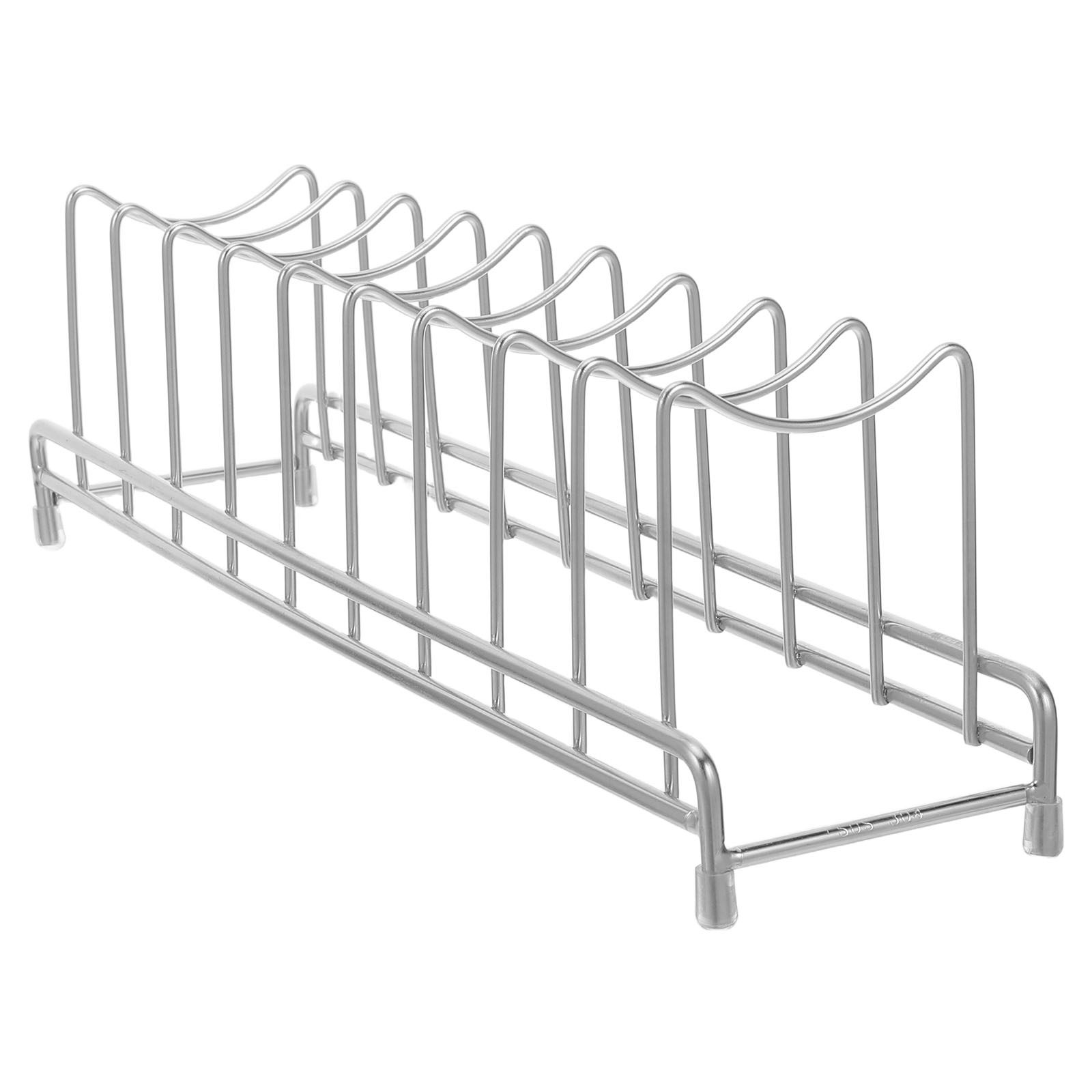 Organizador de tapas de olla d - Kitchen Cabinet Baking Sheet Organizer reseña y precio