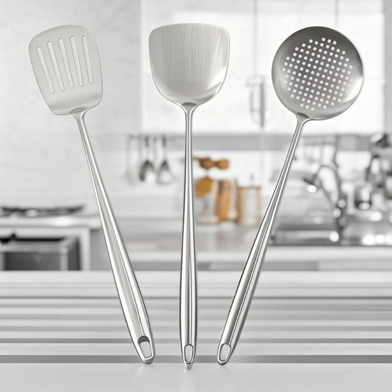Espátula y Cuchara para Wok, C - Offset Spatula Set reseña y precio