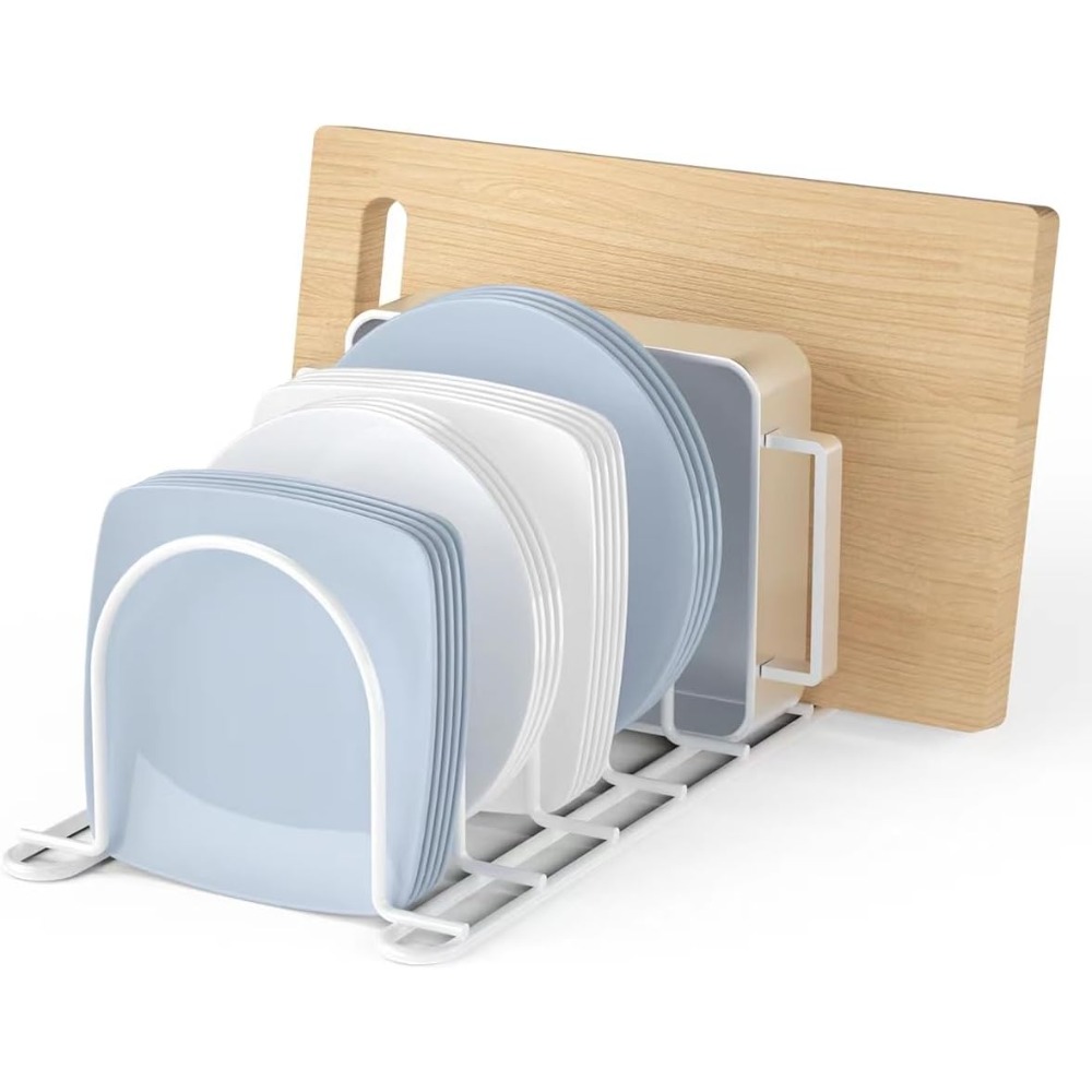 Organizador vertical de platos - Kitchen Cabinet Baking Sheet Organizer reseña y precio