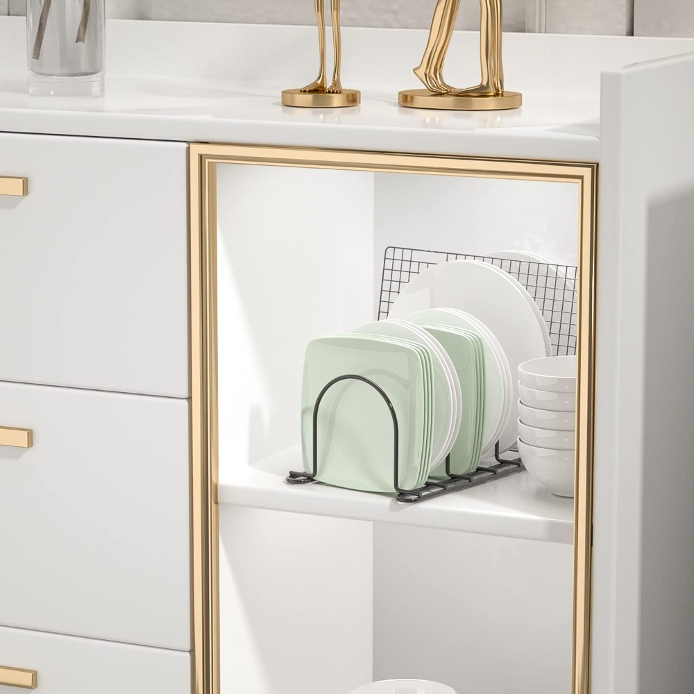 Organizador vertical de platos - Kitchen Cabinet Baking Sheet Organizer reseña y precio