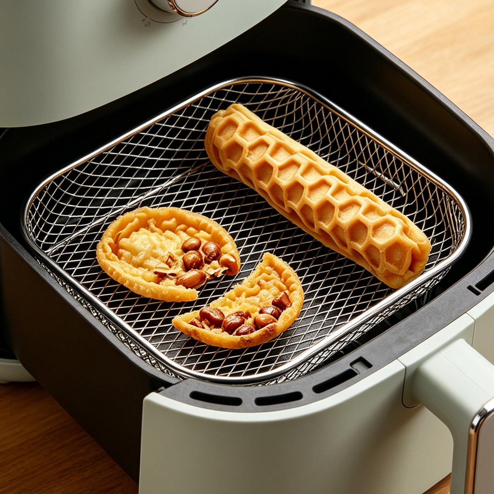 Rejilla apilable para freidora - Kitchen Baking Tray Rack reseña y precio
