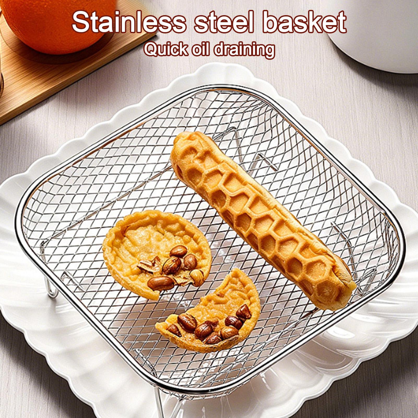 Rejilla apilable para freidora - Kitchen Baking Tray Rack reseña y precio