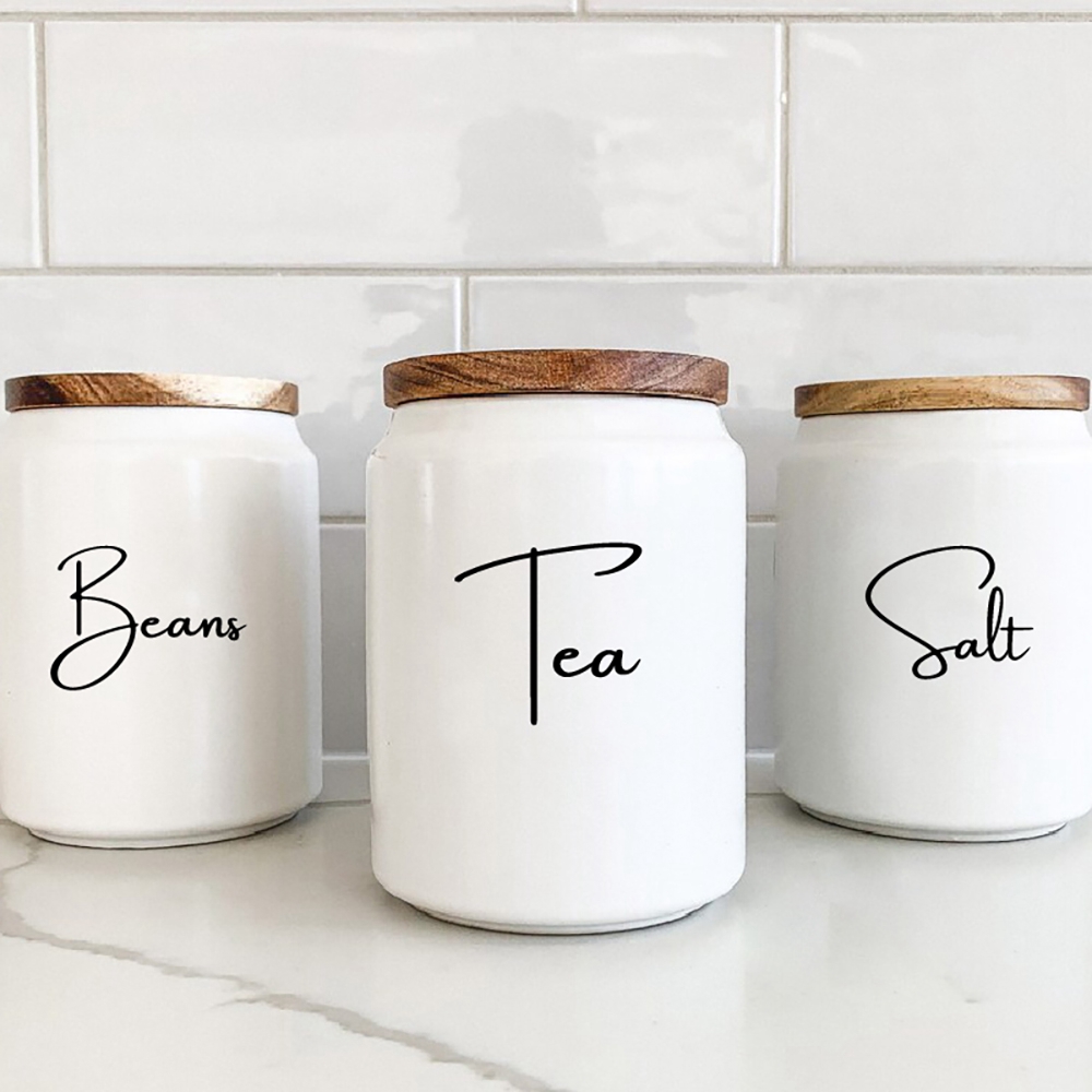 Etiquetas adhesivas para tarro - Kitchen Baking Quotes reseña y precio