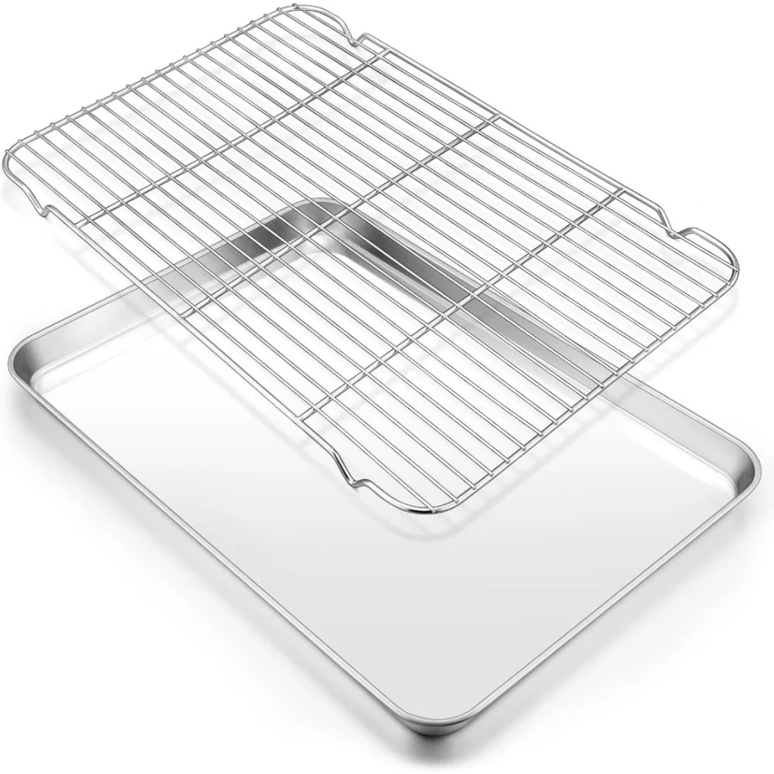 Juego de bandejas para hornear - Kitchen Baking Tray Rack reseña y precio