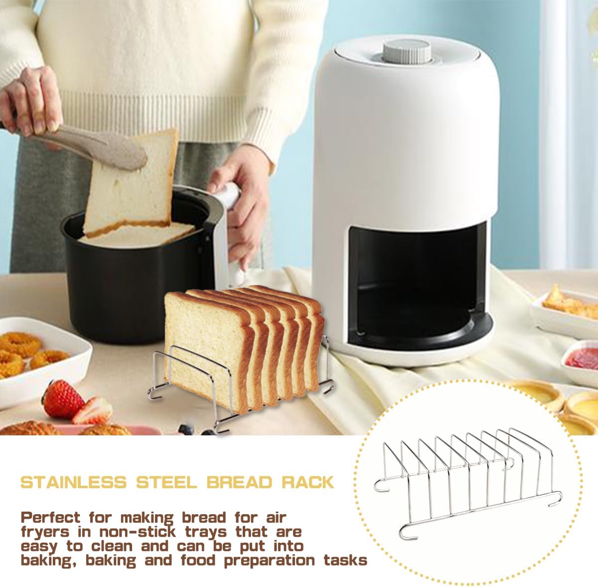Estante para pan tostado de ac - Kitchen Baking Tray Rack reseña y precio