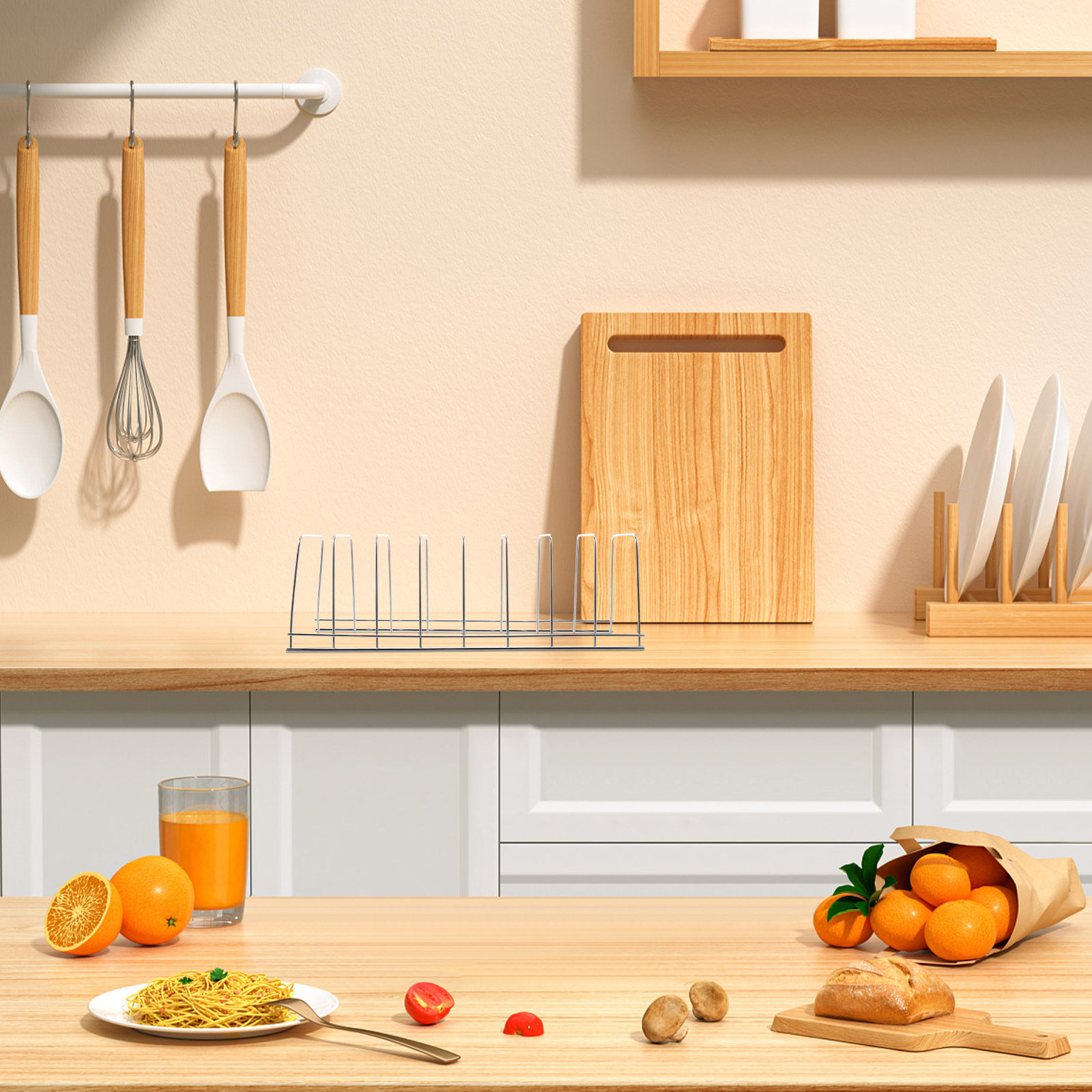 Estante de almacenamiento de c - Kitchen Baking Tray Rack reseña y precio