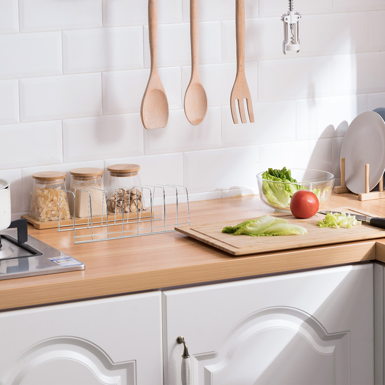 Estante de almacenamiento de c - Kitchen Baking Tray Rack reseña y precio