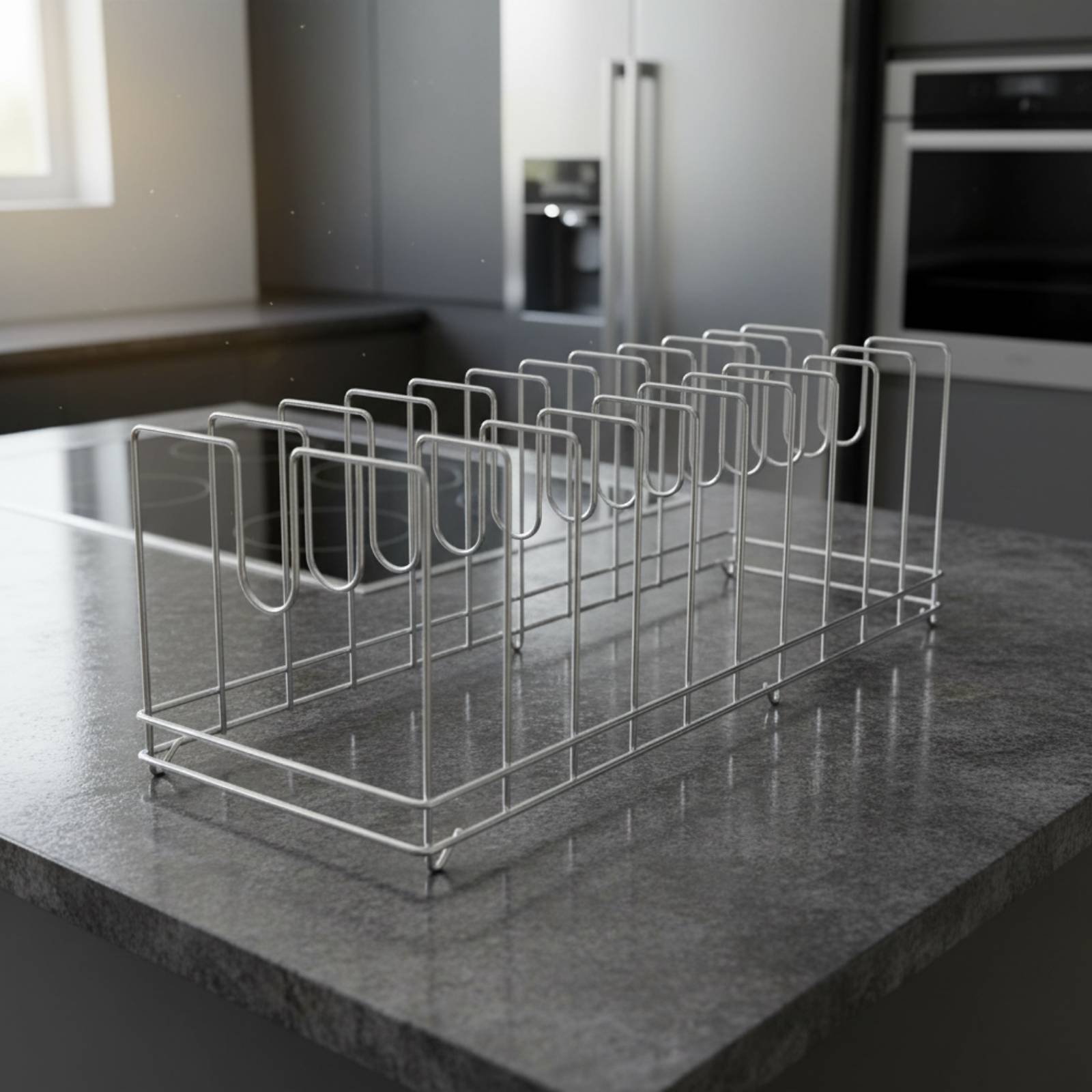 Estante para Bandejas de Pizza - Kitchen Baking Tray Rack reseña y precio