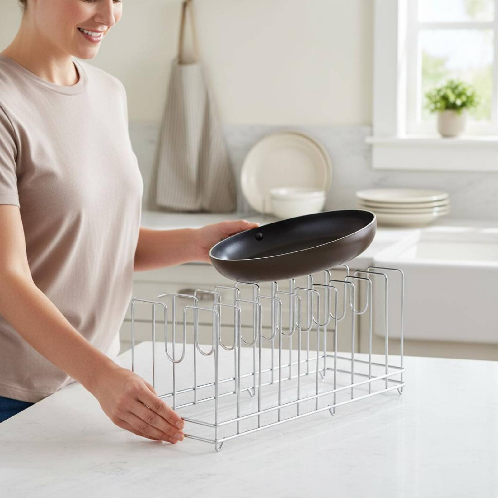 Estante para Bandejas de Pizza - Kitchen Baking Tray Rack reseña y precio