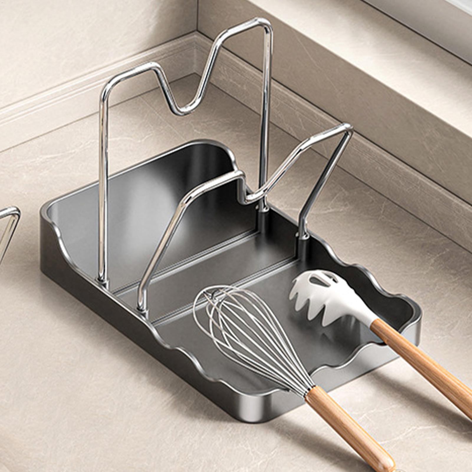 Organizador de tapas de ollas, - Kitchen Baking Tray Rack reseña y precio