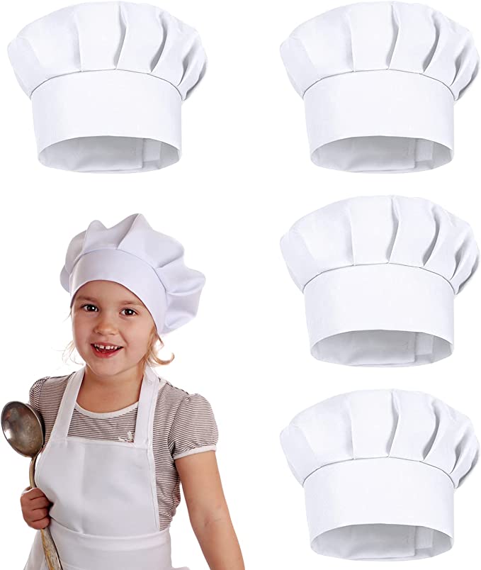 4 Gorros de Cocina Blancos par - Kitchen Baker reseña y precio
